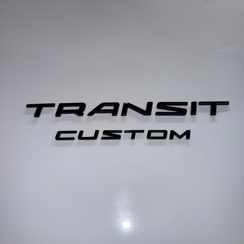 Logo Transit / Custom Hoogglans zwart